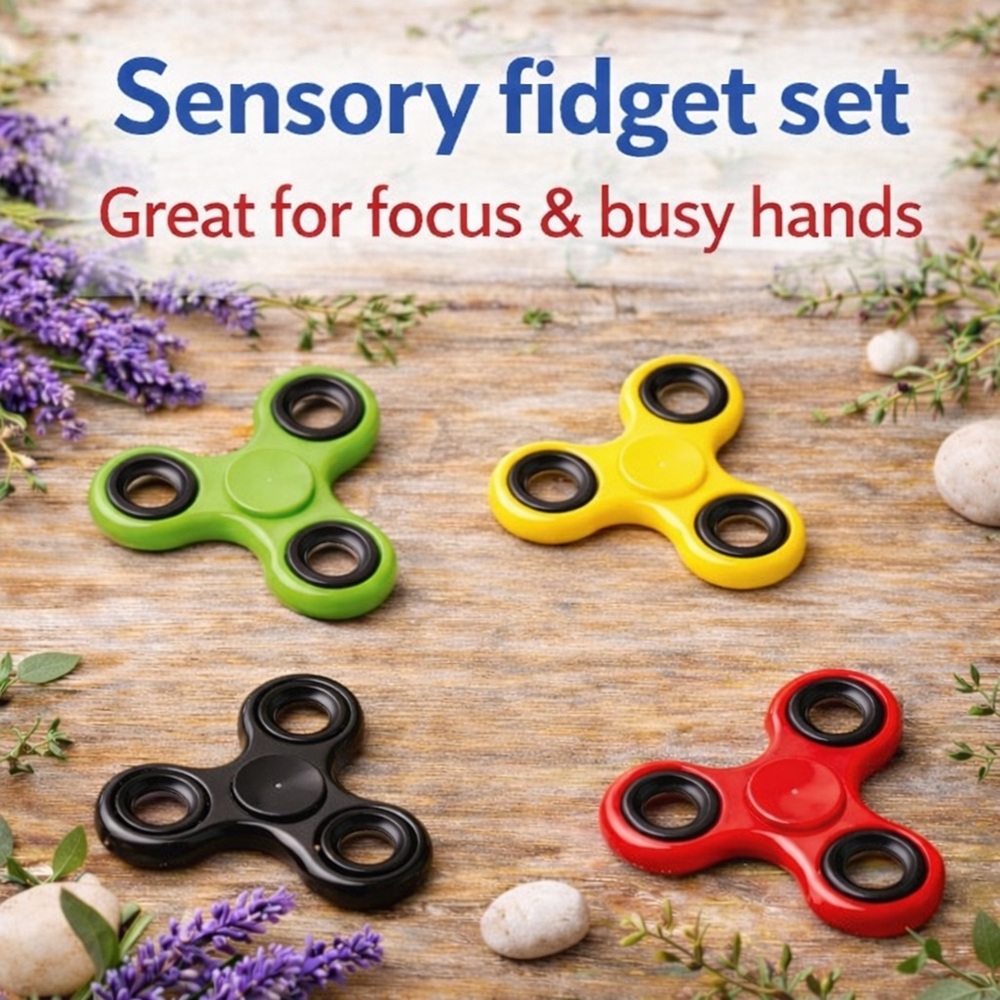 3 Fidget spinners per order,great for kids and YES adults also! Limited red